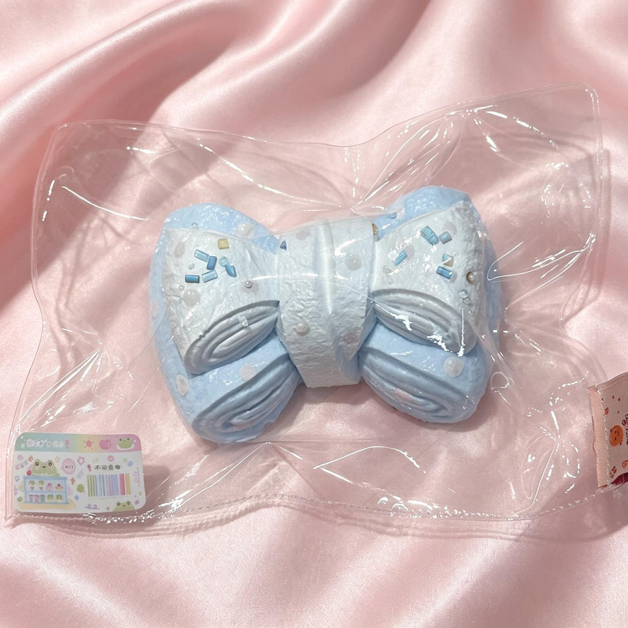 Blue Bow Food-Grade Squishy Toy