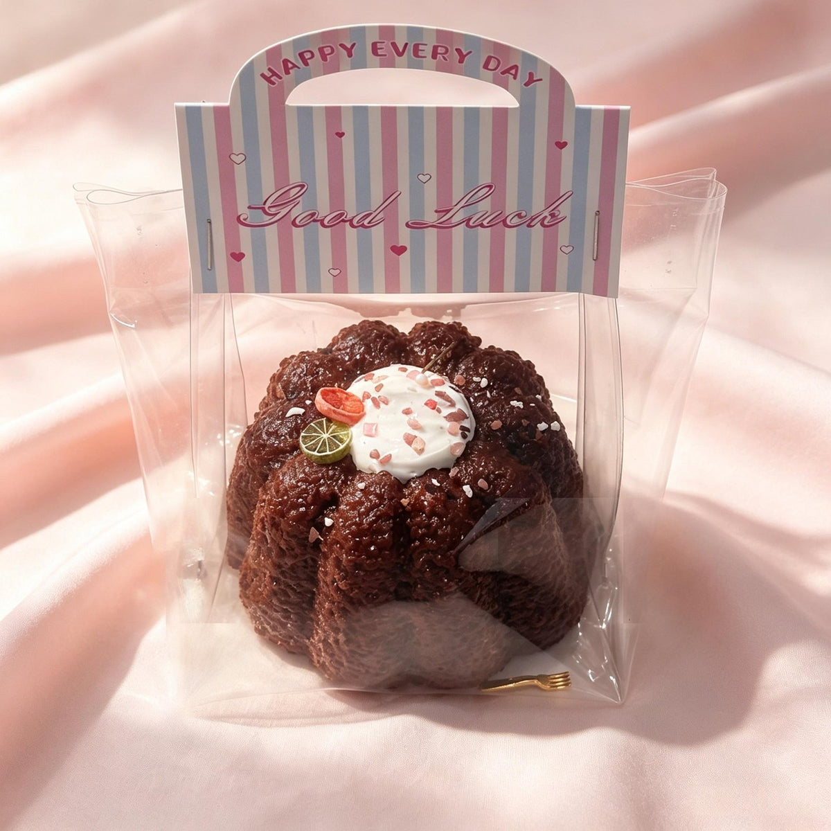 Chocolate Canele Food-Grade Squishy Toy