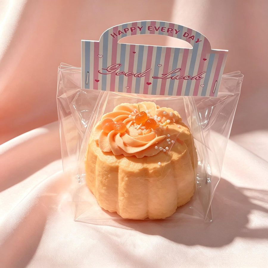 Orange Canele Food-Grade Squishy Toy