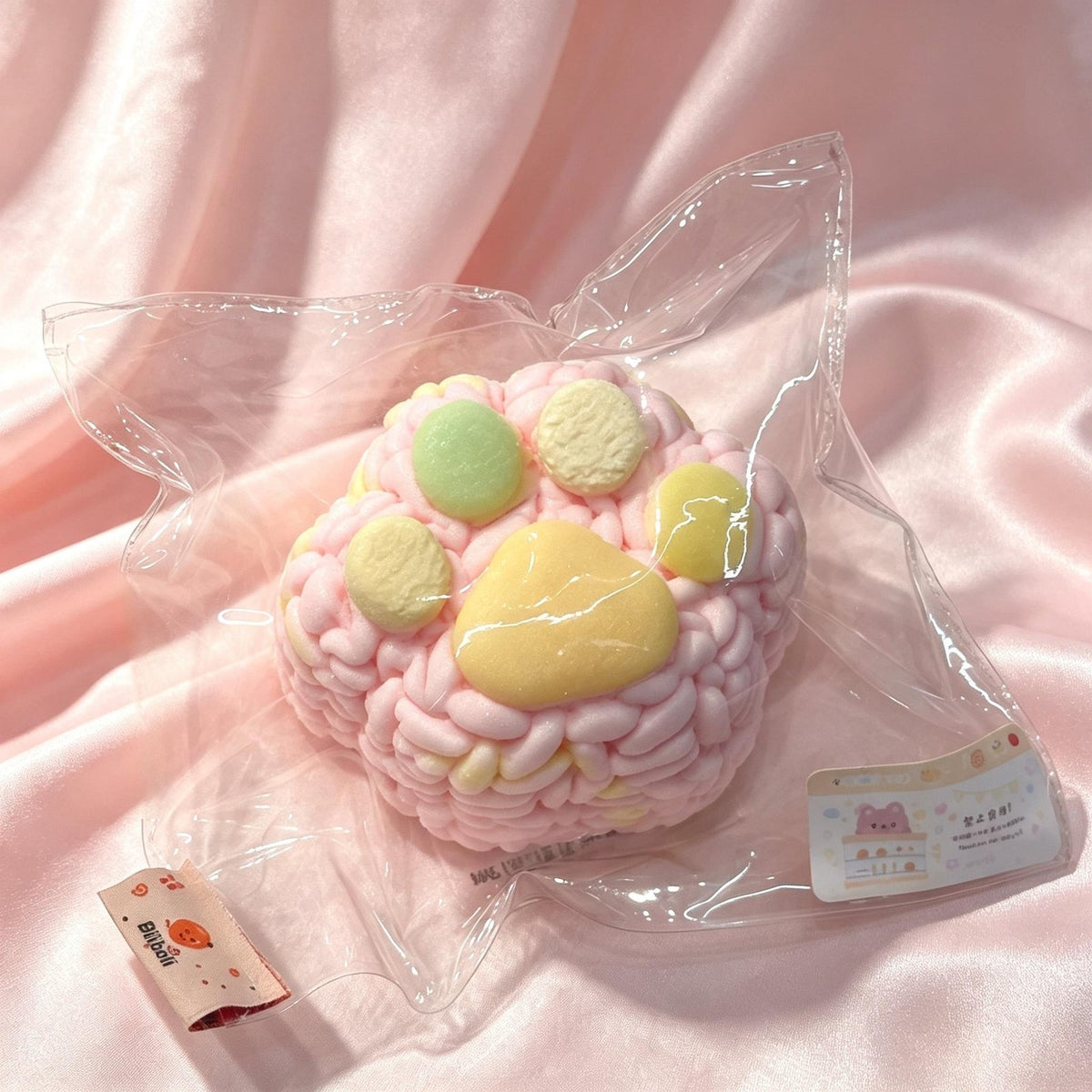 Colorful Cat Paw Food-Grade Squishy Toy