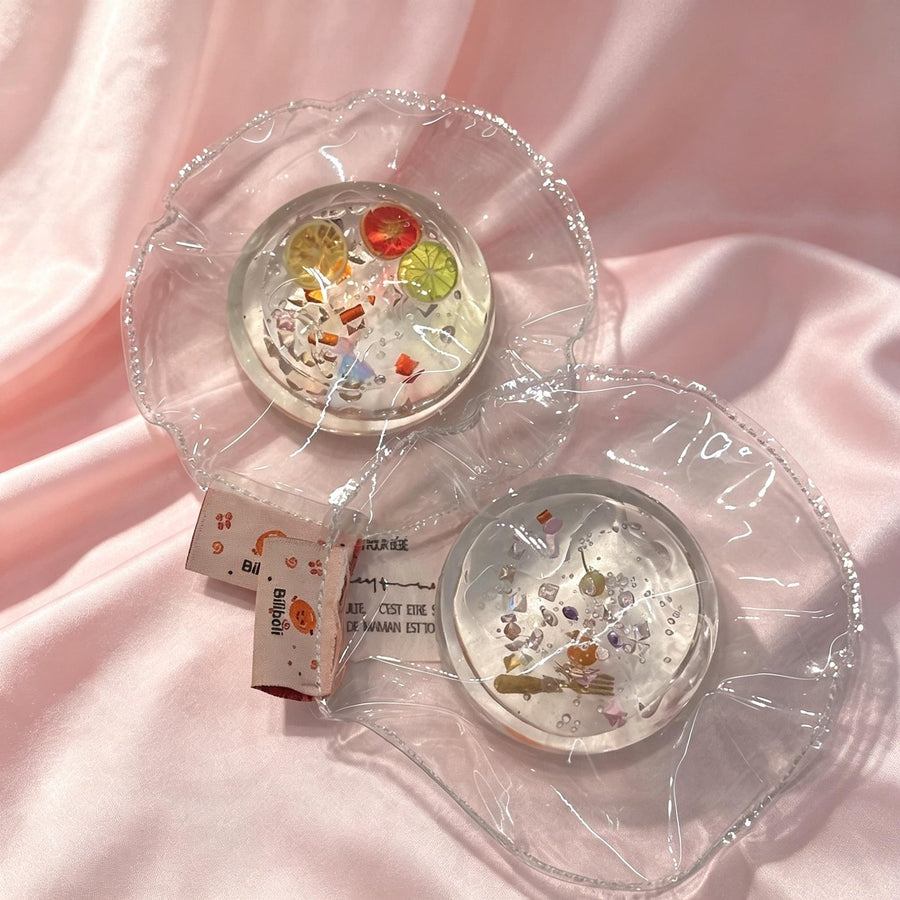 Transparent Mochi Charm Food-Grade Squishy Toy