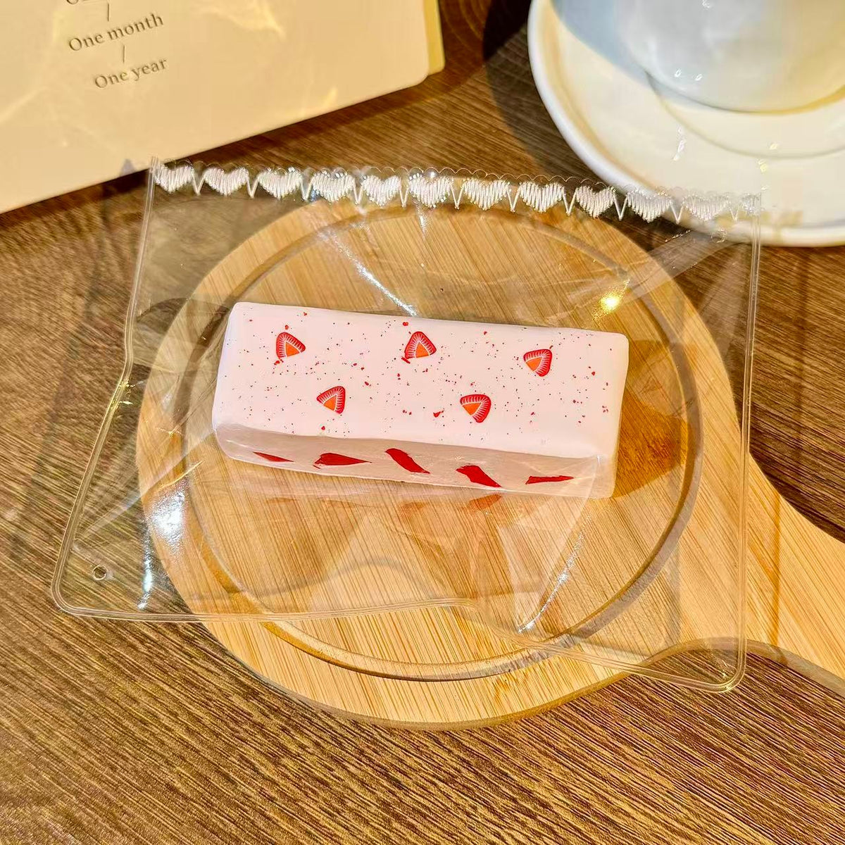 Strawberry Toast Bar Food-Grade Squishy Toy