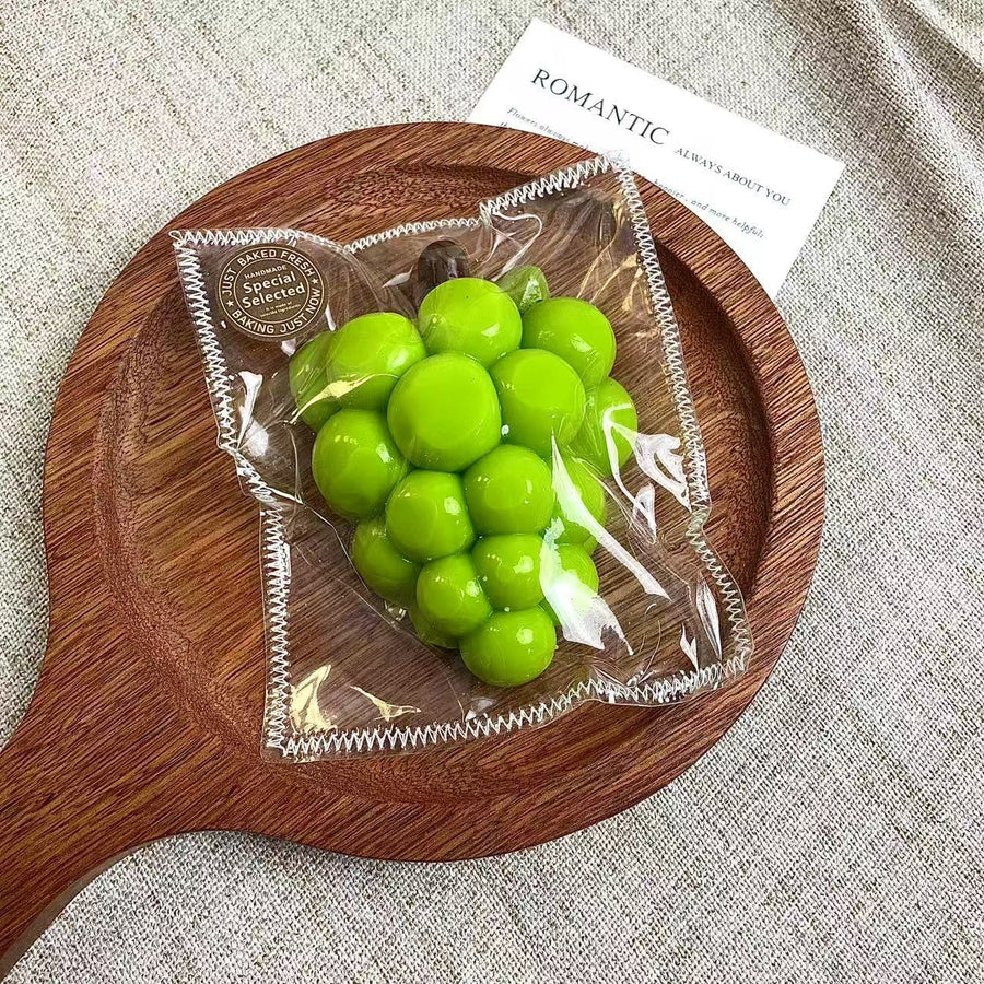 Green Grape Food-Grade Squishy Toy