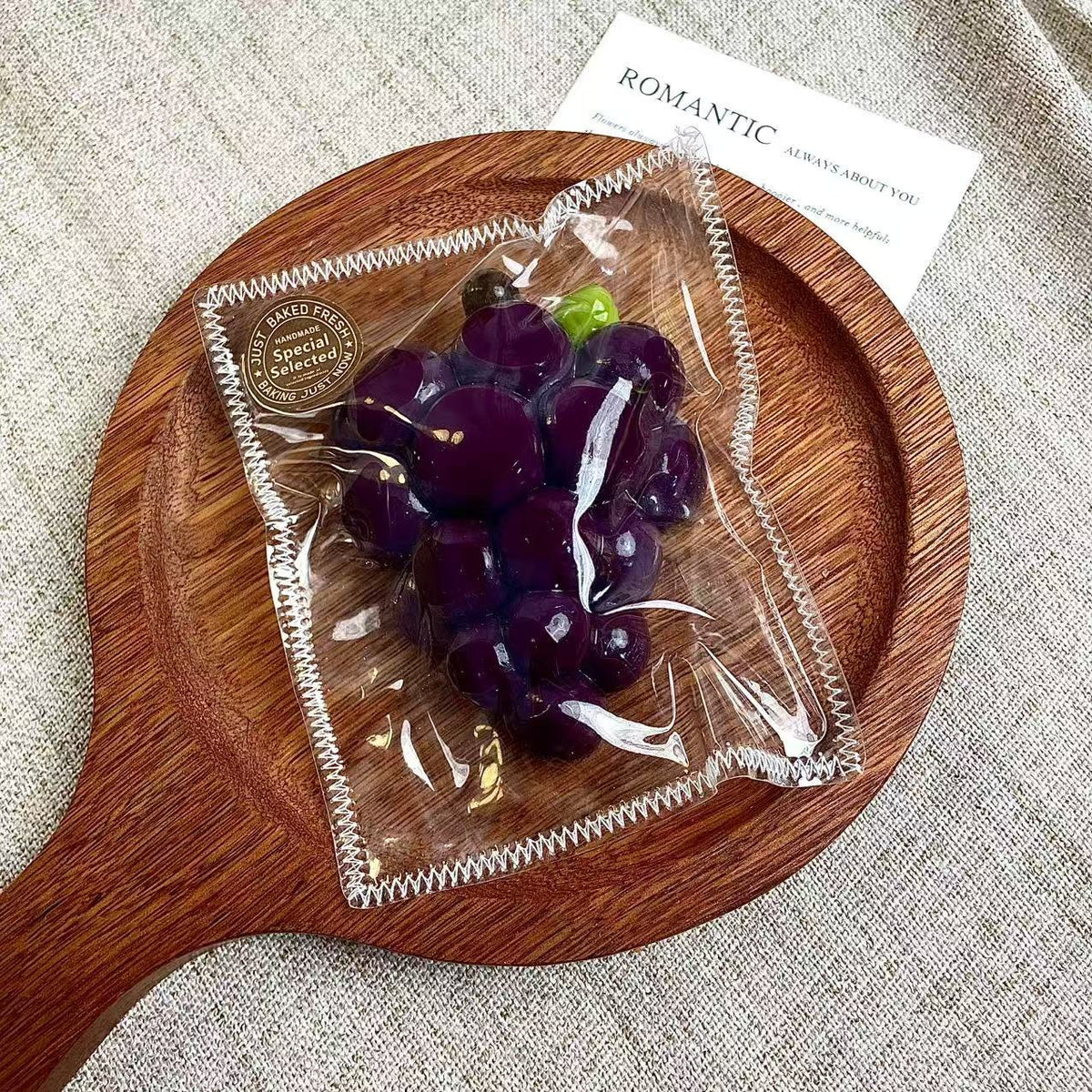 Grape Food-Grade Squishy Toy
