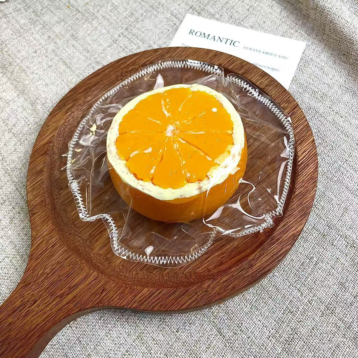 Orange Fruit Food-Grade Squishy Toy