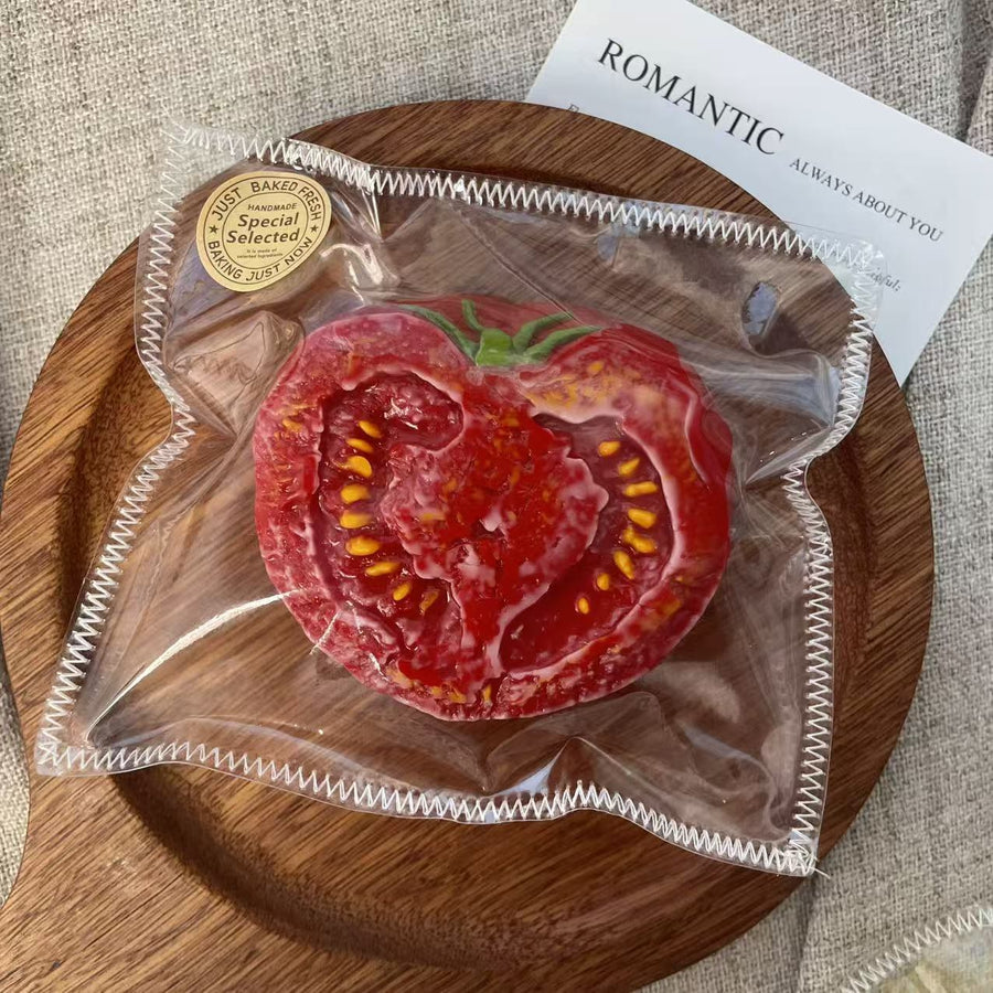 Half-Cut Tomato Food-Grade Squishy Toy