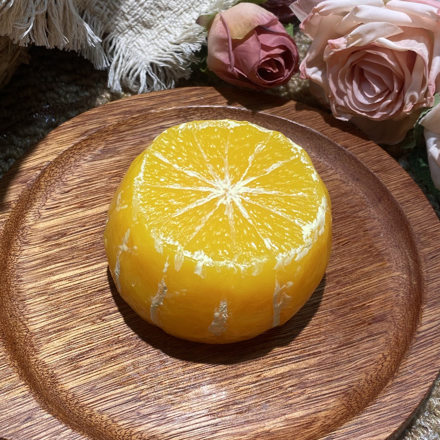 Orange Slice Pulp Food-Grade Squishy Toy