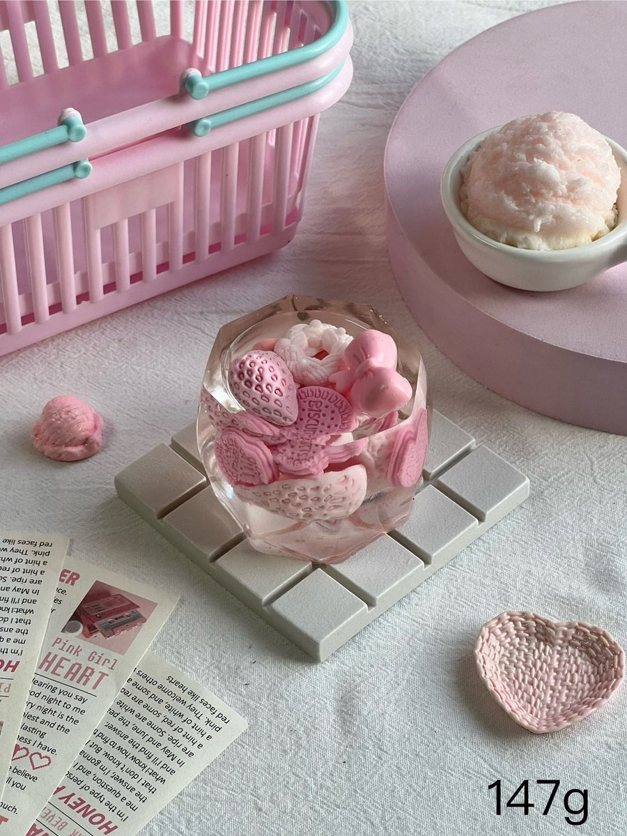 Strawberry Jelly Food-Grade Squishy Toy
