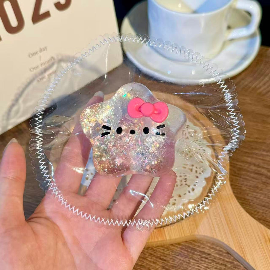 Transparent Cat Food-Grade Squishy Toy