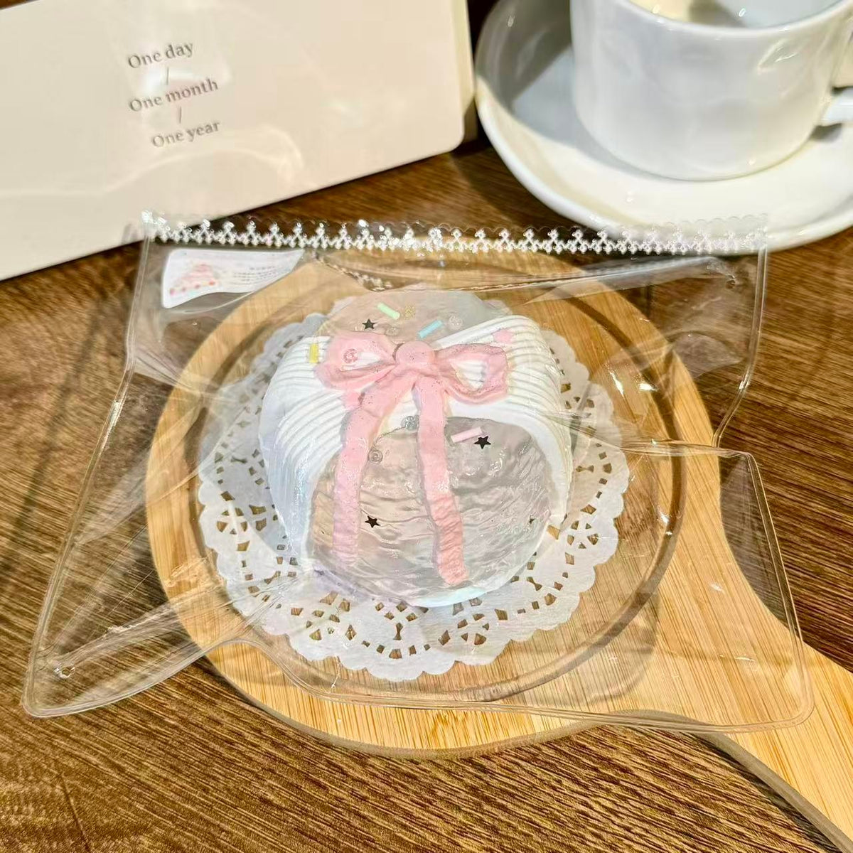Transparent Bow Food-Grade Squishy Toy