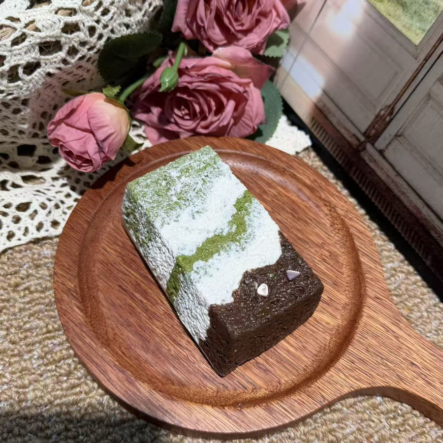 Matcha Wave Toast Food-Grade Squishy Toy