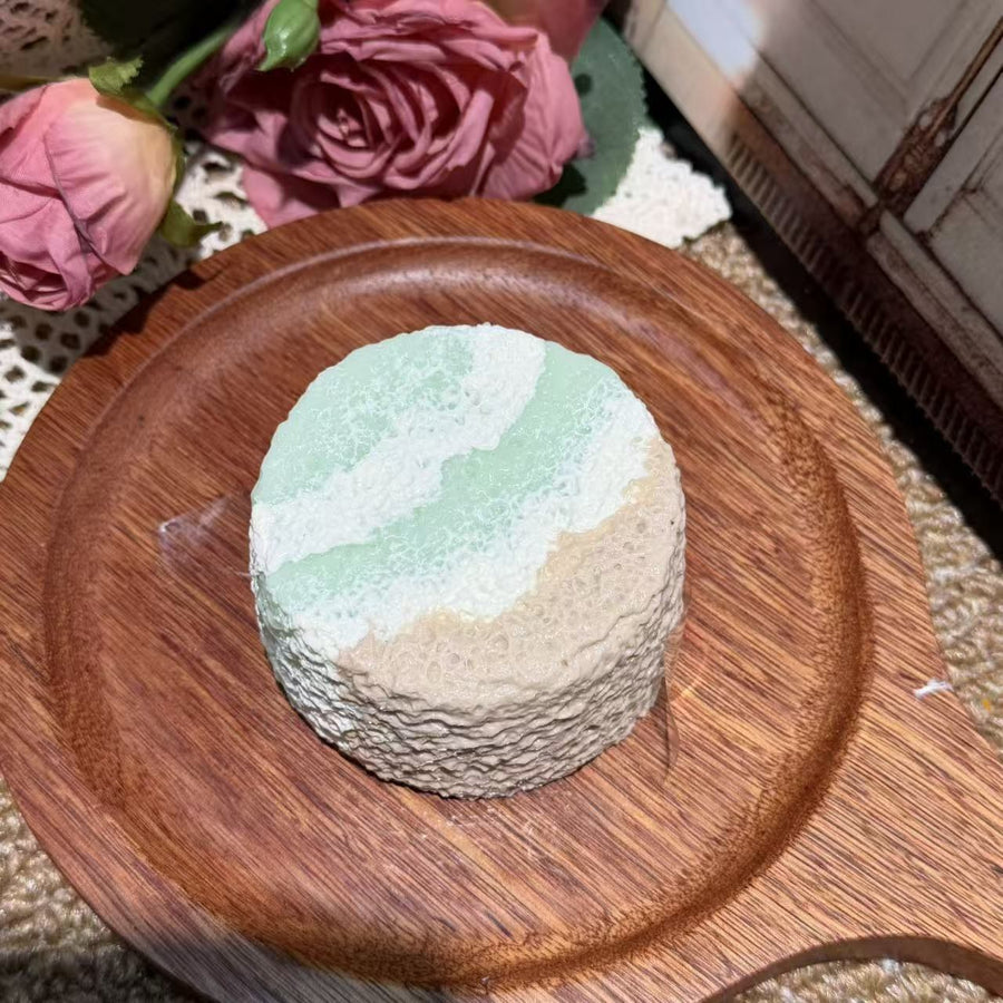 Round Wave Toast Food-Grade Squishy Toy