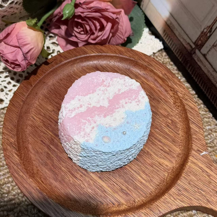 Strawberry Wave Toast Food-Grade Squishy Toy