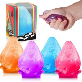 Water Drop Malt Candy 10x6cm TPR Squishy Toy