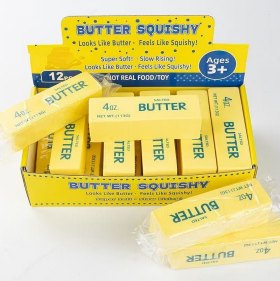 Large Butter Bar 24x5x5cm TPR Squishy Toy