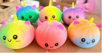 Unicorn Bun TPR Squishy Toy