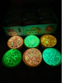 Glow Malt Candy Bun TPR Squishy Toy