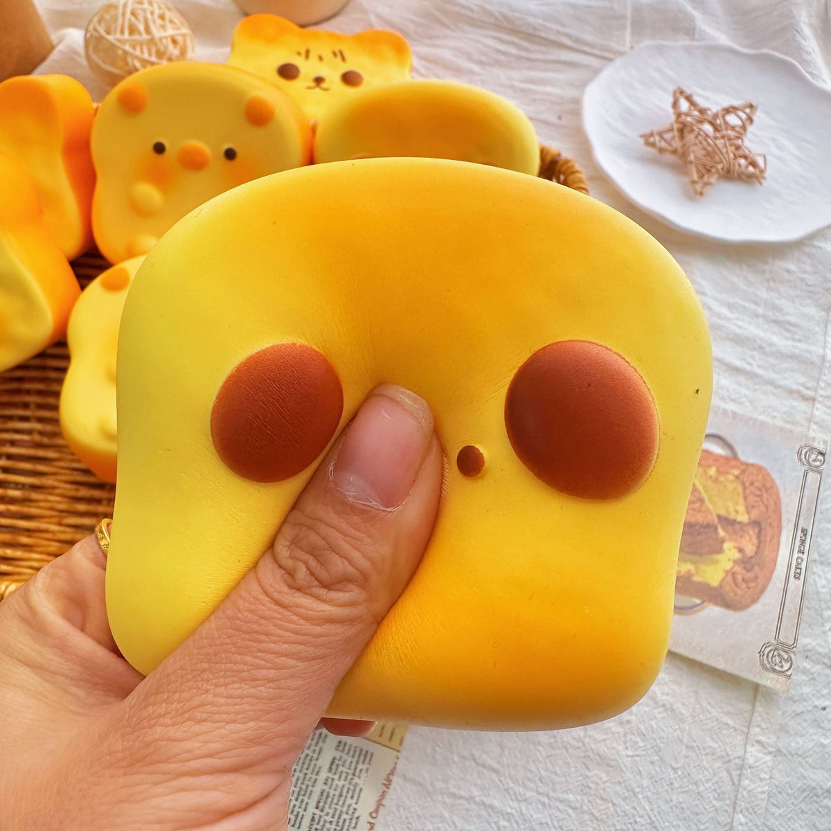 Toast Puppy TPR Slow-Rebound Squishy Toy