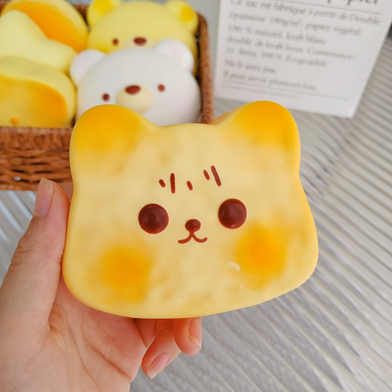 Toast Cat TPR Slow-Rebound Squishy Toy
