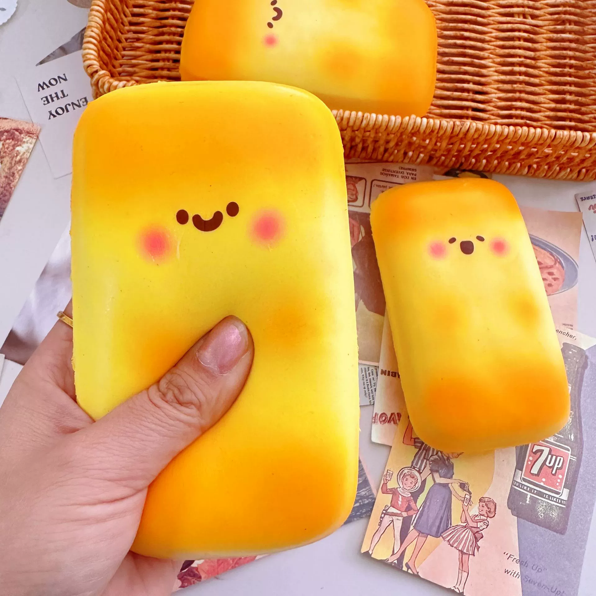 Emoji Pocket Bread TPR Slow-Rebound Squishy Toy